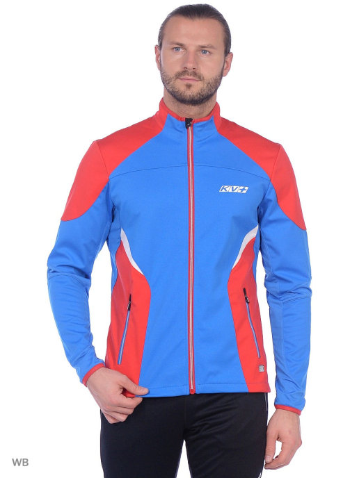 Куртка лыжная KV+ Lahti (синий/красный) р-р L
