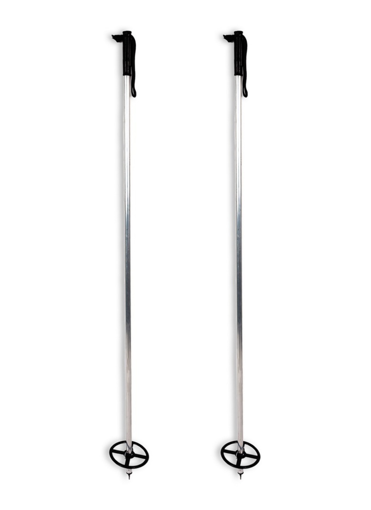 Лыжные палки охотничьи Маяк 150 см алюминиевые с большими кольцами