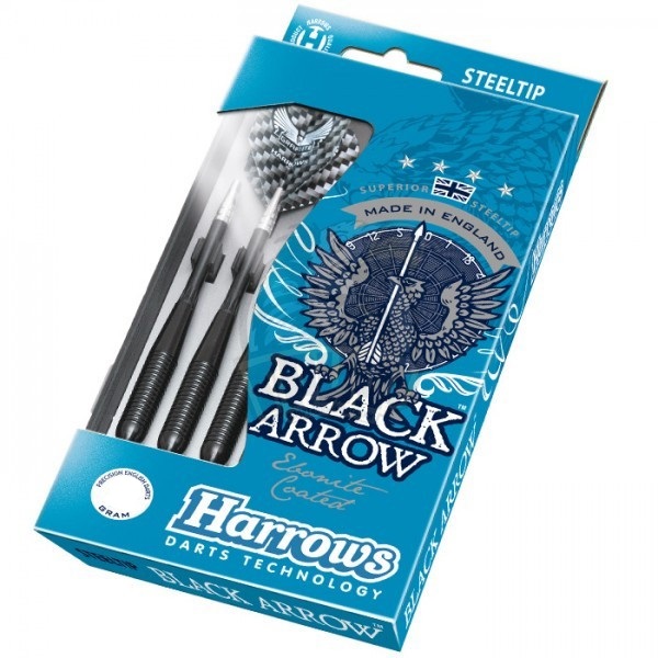 Дротики для дартса Steeltip Harrows Black Arrow 22гр