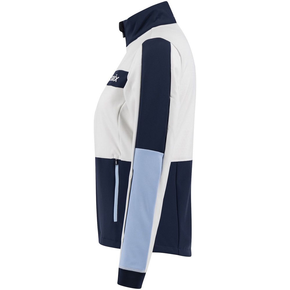 Куртка лыжная женская Swix Strive (белый/синий) р-р L