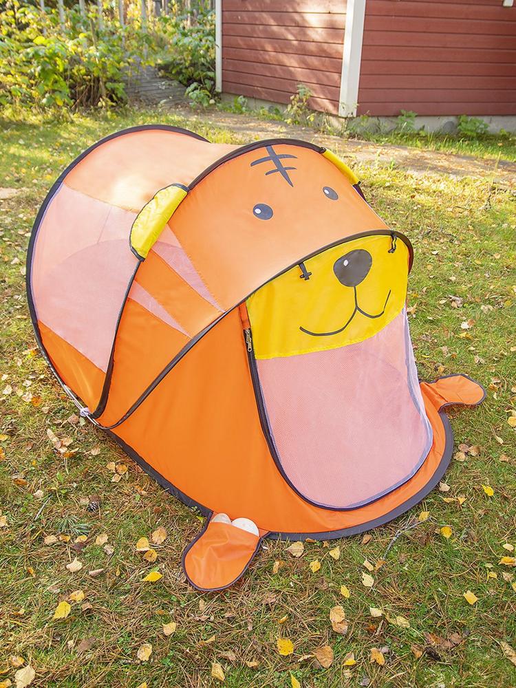Детская игровая палатка Тигренок ФЕЯ ПОРЯДКА CT-105 желто-оранжевый 182х96х76см