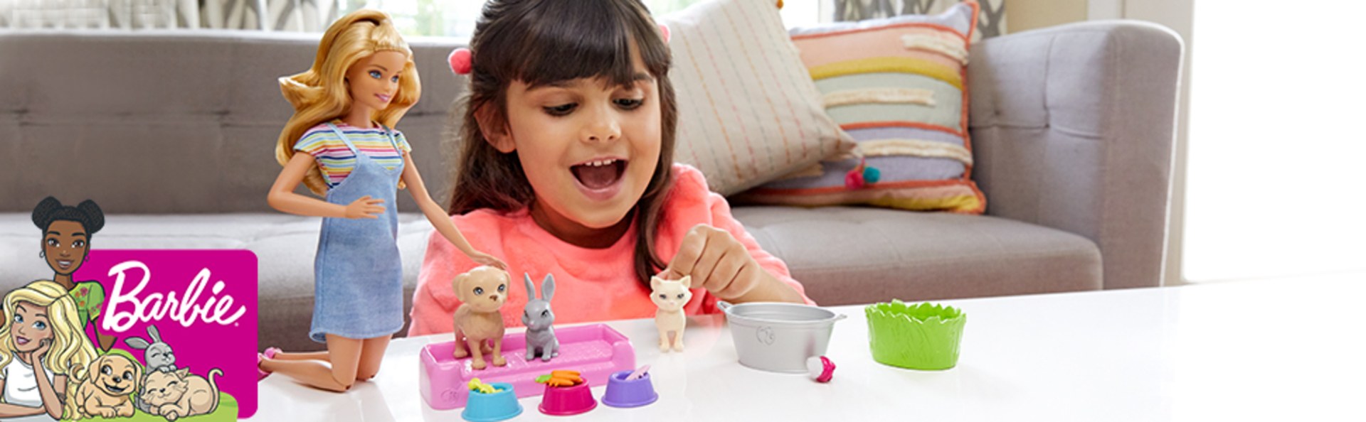Игровой набор Кукла Барби Домашние питомцы FXH11