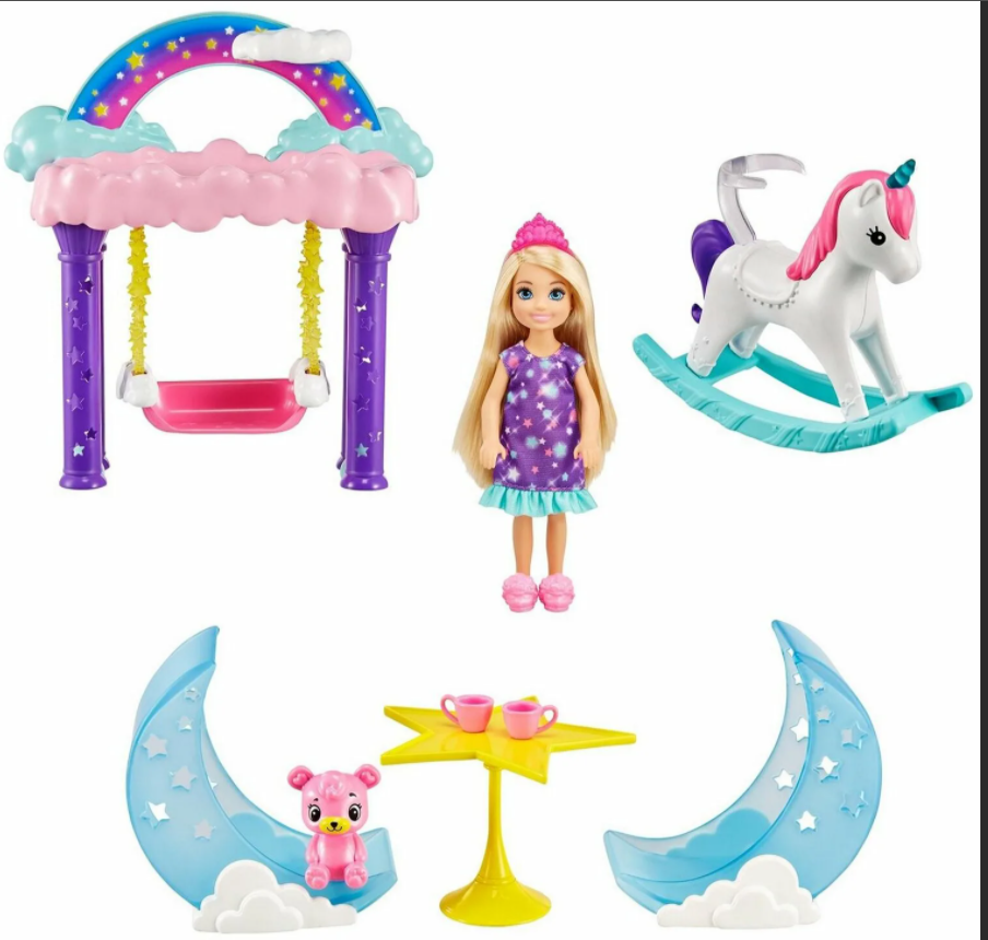 Игровой набор Кукла Барби Dreamtopia Игровая площадка GTF48/GTF50 - фото