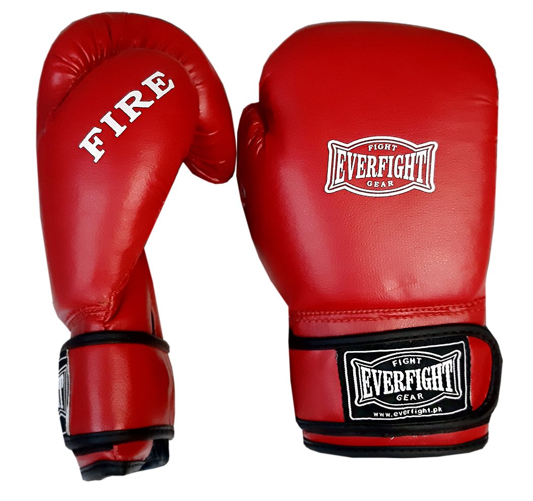 Боксерские перчатки EVERFIGHT EGB-536 FIRE Red (8 унц.) - фото