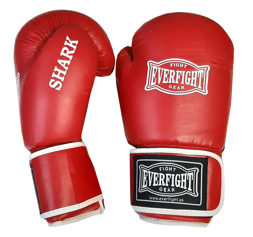 Боксерские перчатки EVERFIGHT EGB-522 SHARK Red (10 унц.)