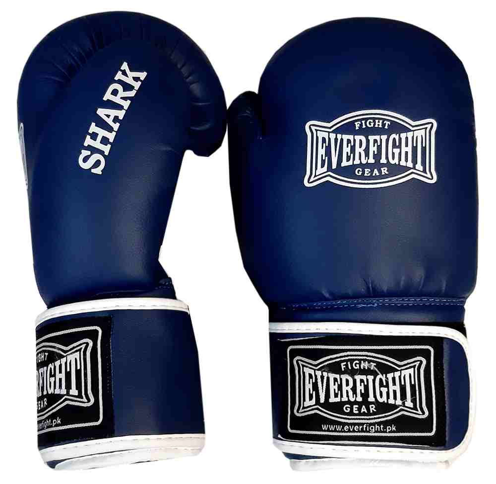 Боксерские перчатки EVERFIGHT EGB-522 SHARK Blue (12 унц.)
