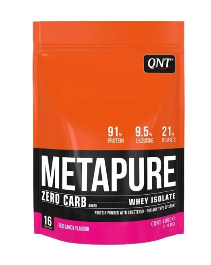 Протеин сывороточный (изолят) METAPURE ZC QNT 480г (красные конфеты)