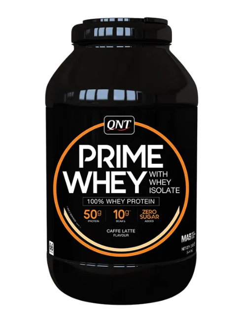 Протеин сывороточный (концентрат+изолят) Prime Whey QNT 2000г (кофе латте)