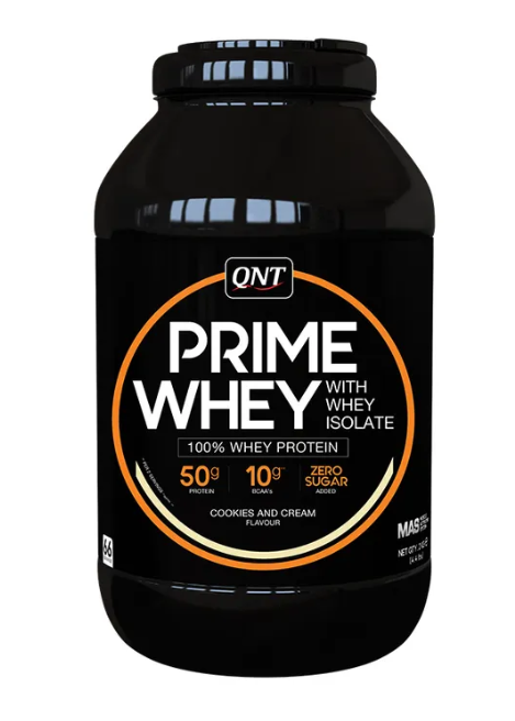 Протеин сывороточный (концентрат+изолят) Prime Whey QNT 2000г (печенье крем)