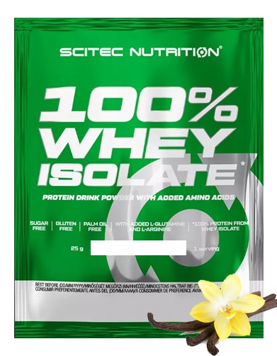 Протеин сывороточный (изолят) Whey Isolate Scitec Nutrition 25г (ваниль) - фото