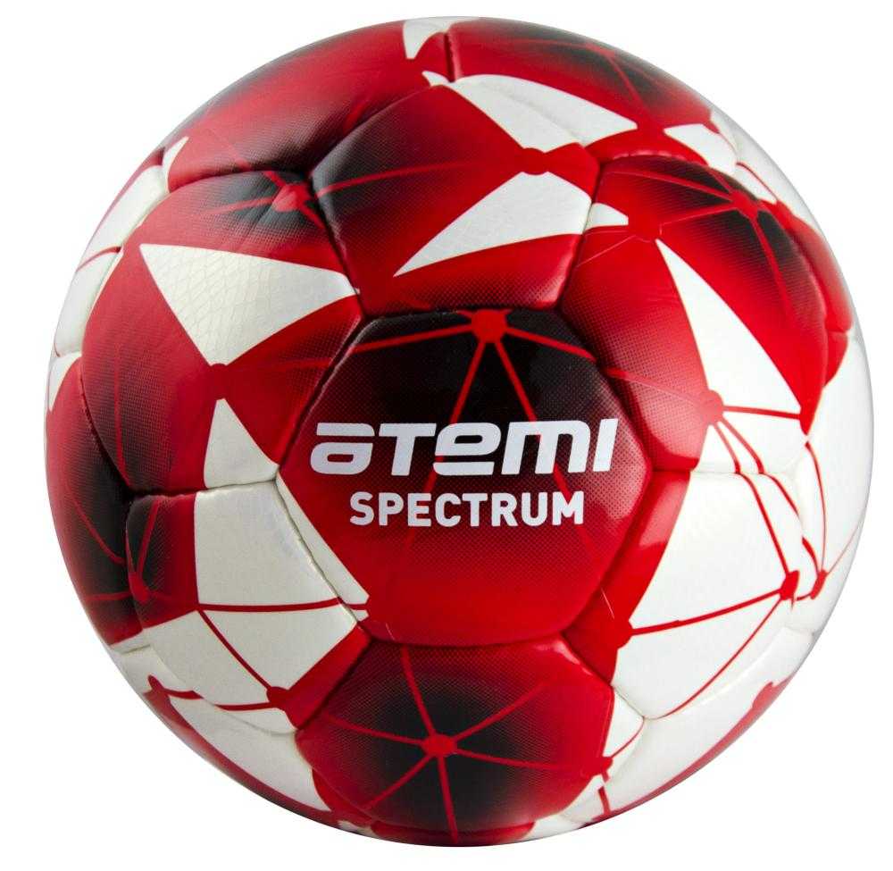 Мяч футбольный №5 Atemi Spectrum PU размер 5 white/red