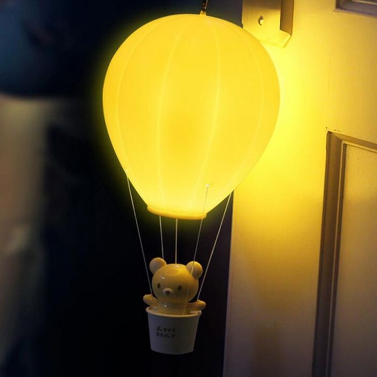 Светильник ночник ЛЮЧИЯ Воздушный шар 101 Мишка желтый
