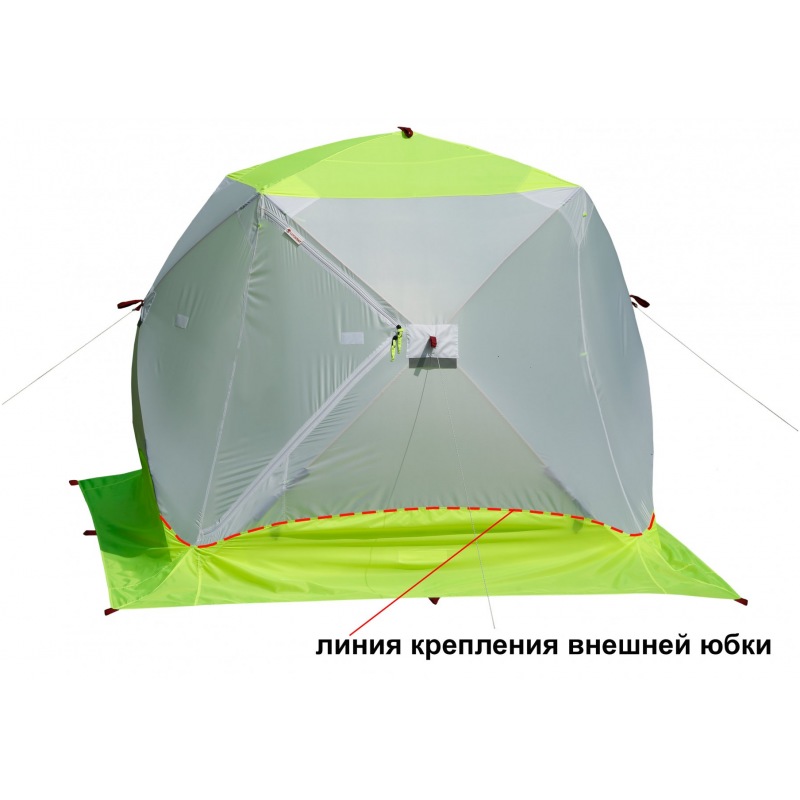 Палатка для зимней рыбалки Лотос Куб 3 Классик ЭКО
