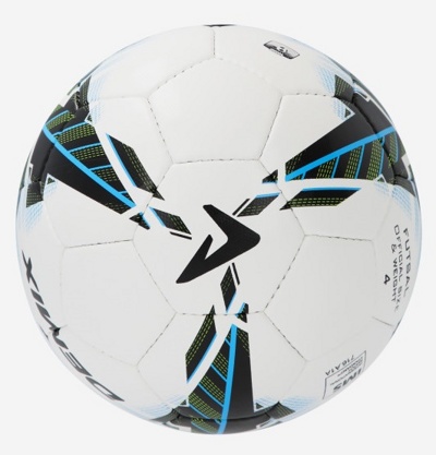 Мяч минифутбольный (футзал) №4 Demix D26WVYDCL1 белый/голубой - фото2