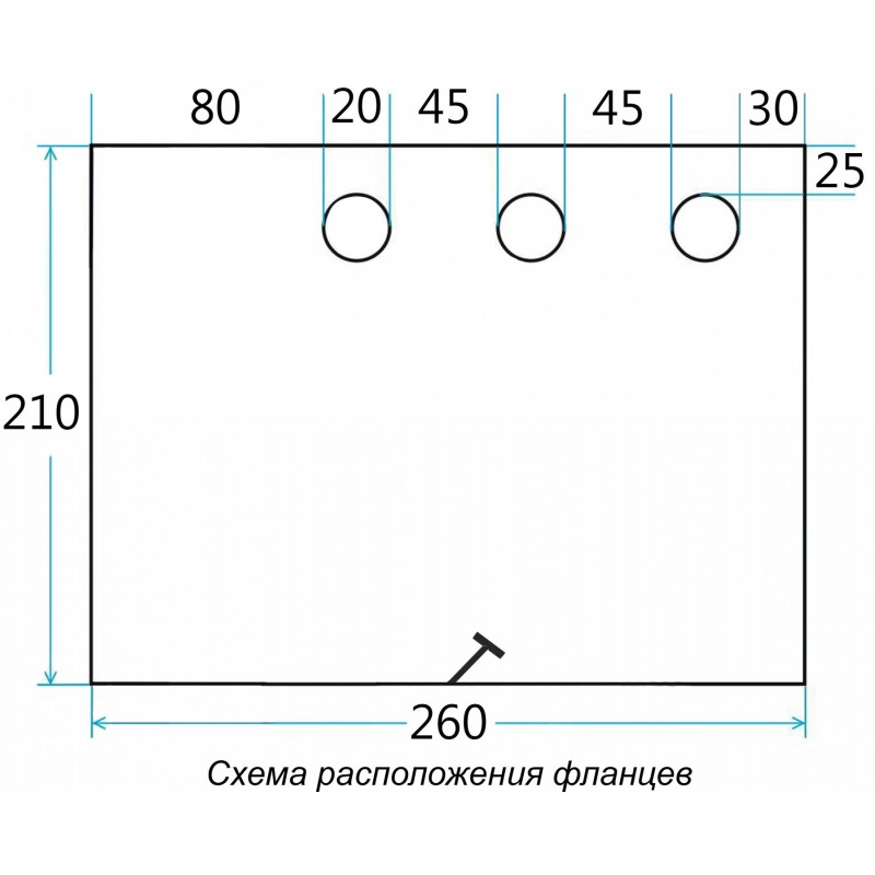 Дно гидро-термоизоляционное Лотос Куб 4 (260х210) с отверстиями под лунки (в сборе с фланцами)