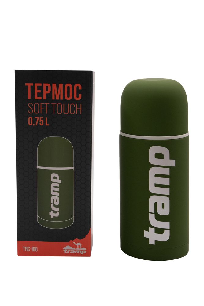 Термос Tramp Soft Touch 0,75 л (хаки) TRC-108х - фото