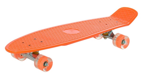 Пенни борд (скейтборд) Relmax GS-SB-X1 Orange LED с подсветкой - фото