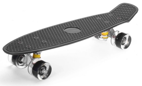 Пенни борд (скейтборд) Relmax GS-SB-X1 Black LED с подсветкой - фото
