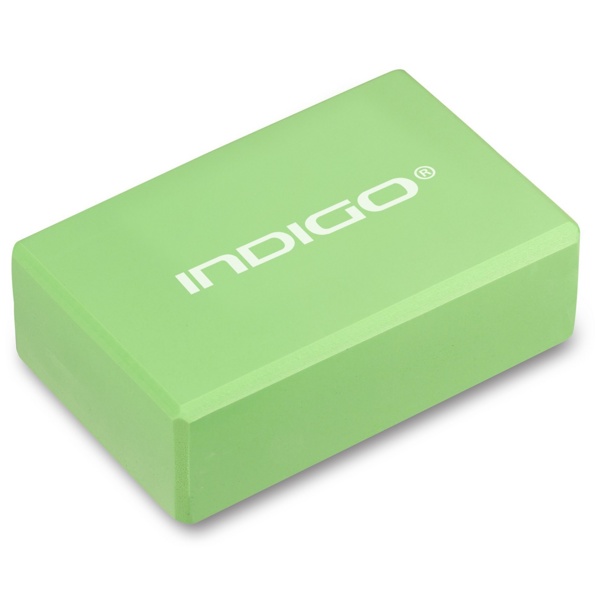 Блок для йоги INDIGO IN6011 (салатовый) - фото