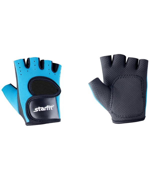 Перчатки для фитнеса STARFIT SU-107 (S, M, L, XL, синий/черный) - фото