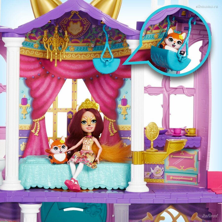 Игровой набор Королевский замок с куклой Фелисити Лис Enchantimals Mattel GYJ17