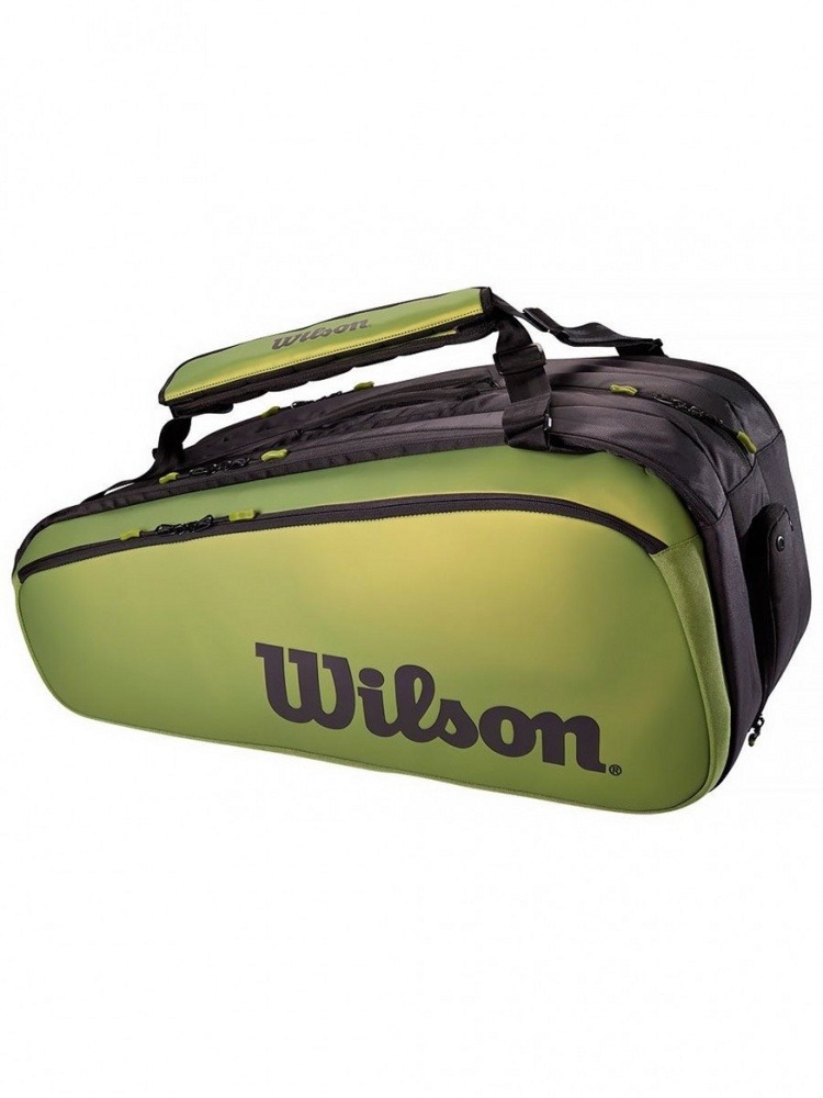 Чехол-сумка для ракеток Wilson Super Tour Blade 15 Pack (зеленый/черный)