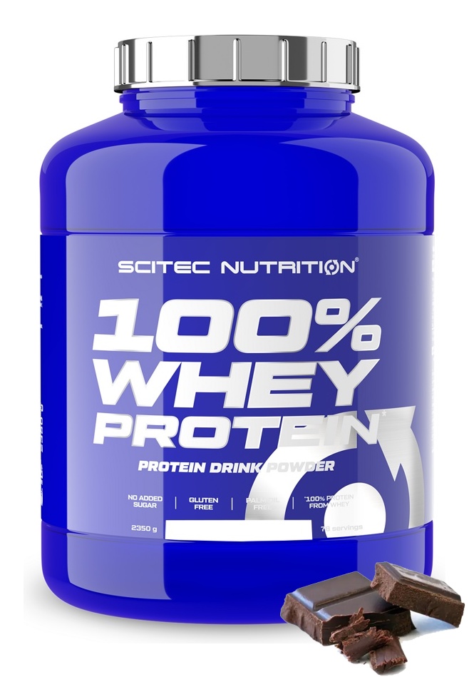 Протеин сывороточный (концентрат) Whey Protein Scitec Nutrition 2350г (шоколад) - фото