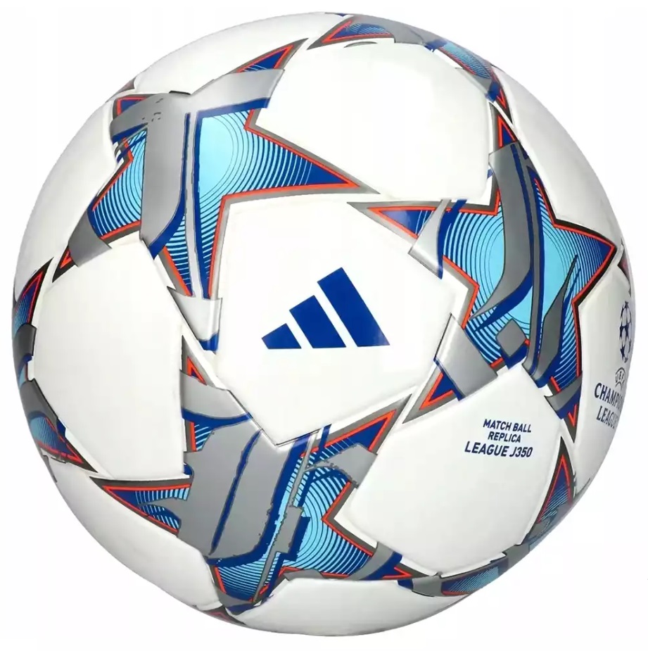 Мяч футбольный №5 Adidas UEFA Champions League Match Ball Replica League Junior 350 23/24 - фото