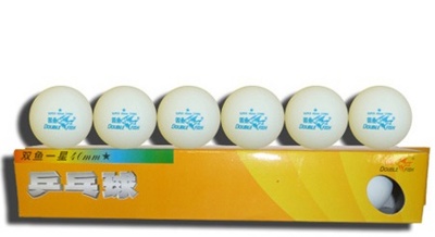 Мячи для настольного тенниса Double Fish 1*(6 шт) 40мм B201F