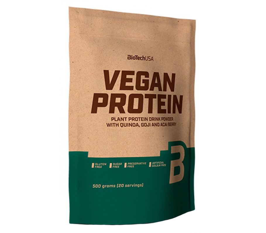Протеин вегетарианский (рисовый+гороховый) Vegan Protein Biotech USA 500г (банан)