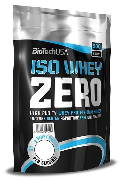 Протеин сывороточный (изолят) Iso Whey Zero Biotech USA 500г (соленая карамель)