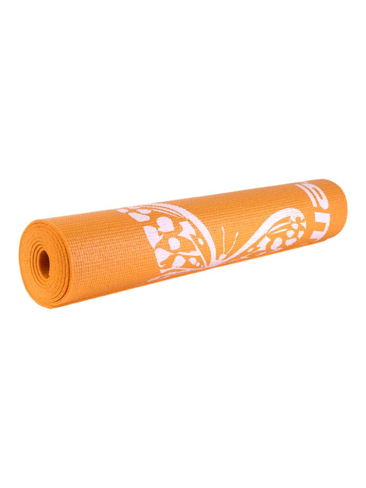 Коврик для фитнеса гимнастический ATEMI AYM01PIC PVC 173х61х0,4см оранжевый с рисунком