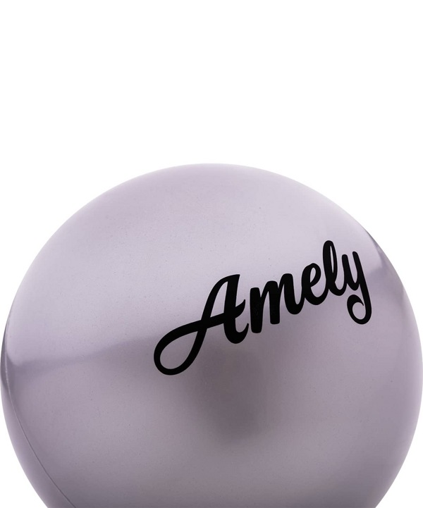 Мяч для художественной гимнастики Amely AGB-101 (19см, 400гр) серый