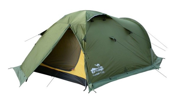 Палатка туристическая 2-х местная Tramp Mountain 2 Green (V2) (8000 mm) - фото