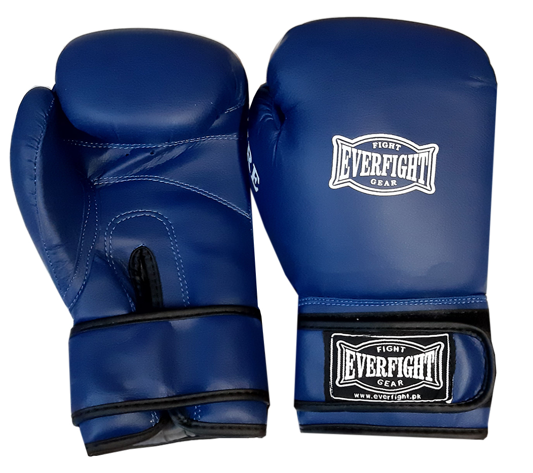 Боксерские перчатки EVERFIGHT EGB-536 FIRE Blue (8 унц.)
