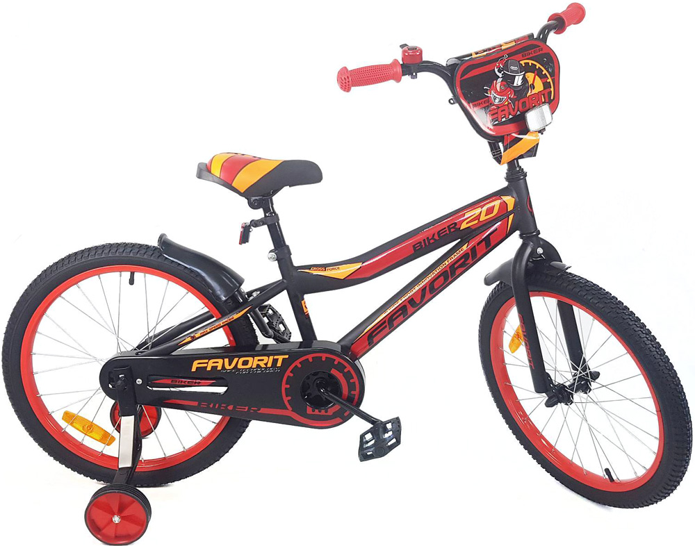 Детский велосипед Favorit Biker 20 (черный/красный 2019) BIK-20RD