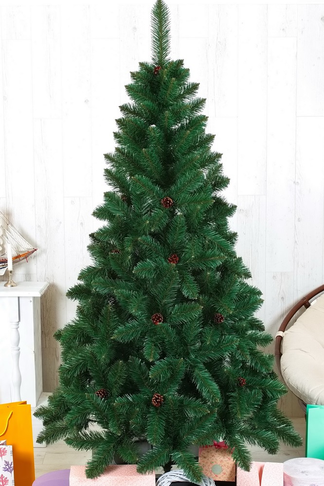 Искусственная елка Christmas Tree Классик Люкс с шишками DKS-13 1,3м - фото