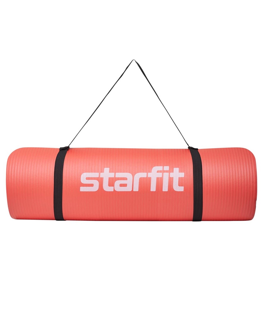 Коврик для фитнеса гимнастический Starfit FM-301 NBR 15мм (коралловый)