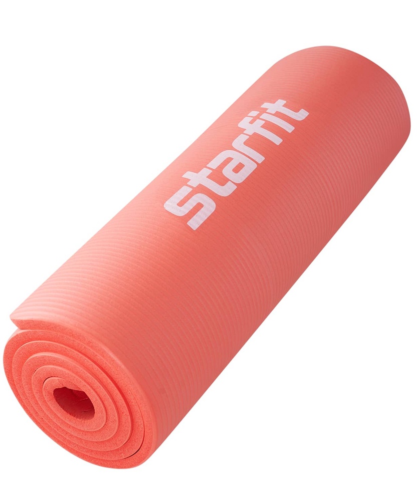 Коврик для фитнеса гимнастический Starfit FM-301 NBR 15мм (коралловый)