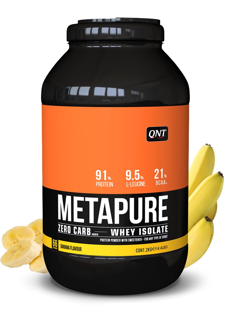 Протеин сывороточный (изолят) METAPURE ZC QNT 2000г (банан)