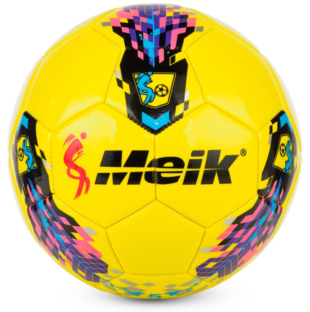 Мяч футбольный №5 Meik MK-065 Yellow - фото