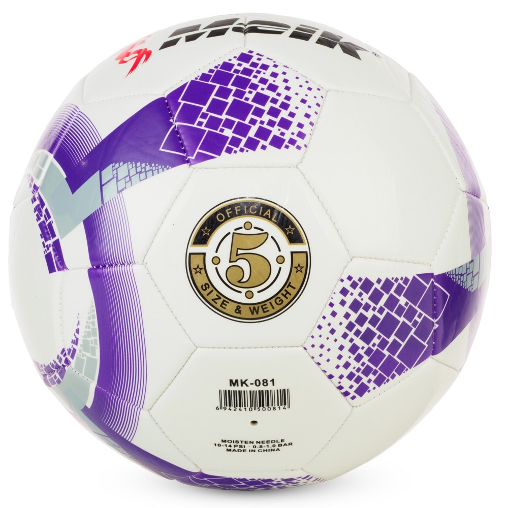 Мяч футбольный №5 Meik MK-081 Purple - фото2