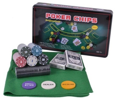 Набор для покера (300 фишек+ 2 колоды карт) Libera 7104MY-114