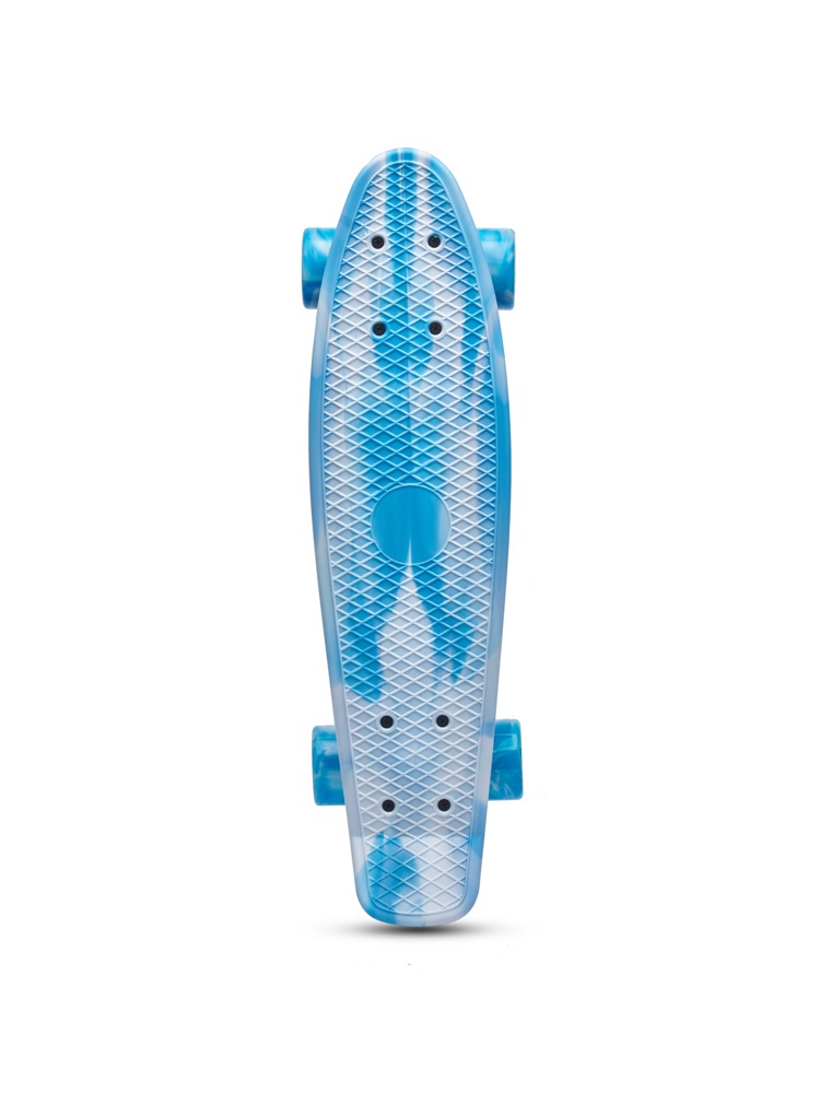 Пенни борд (скейтборд) ATEMI APB22D11 white/blue - фото