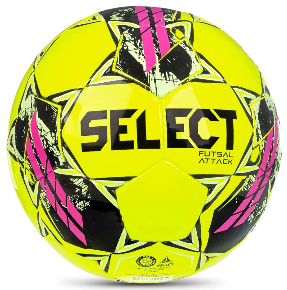Мяч минифутбольный (футзал) №4 Select Futsal Attack Yellow V22