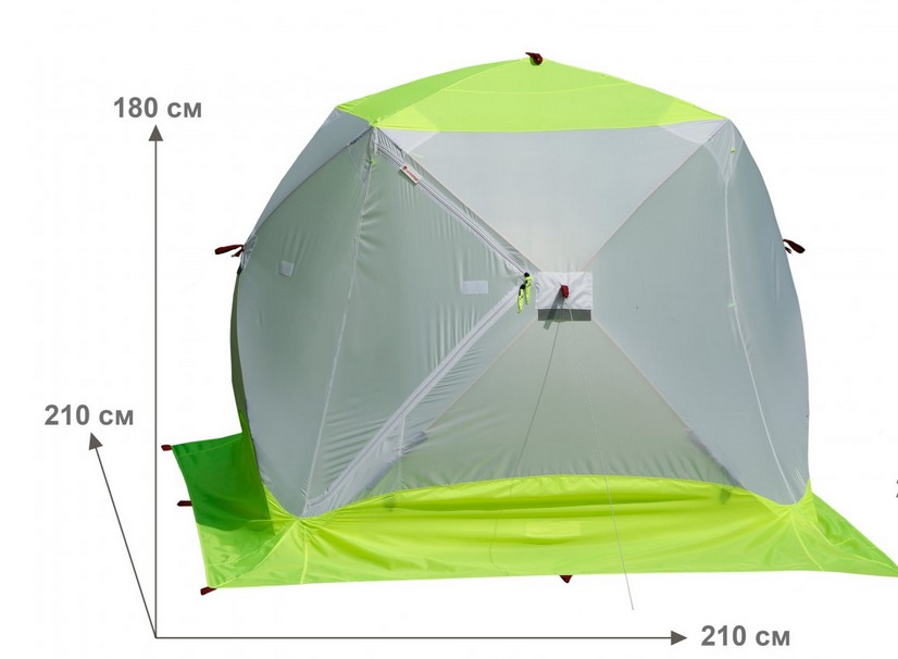 Палатка для зимней рыбалки Лотос Куб 3 Классик ЭКО