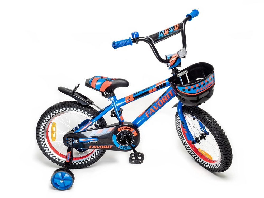Детский велосипед Favorit Sport 16 SPT-16BL синий - фото