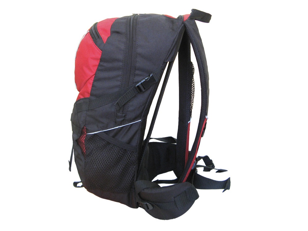 Рюкзак с вентилируемой спиной Турлан Стриж-18 л красный/черный - фото