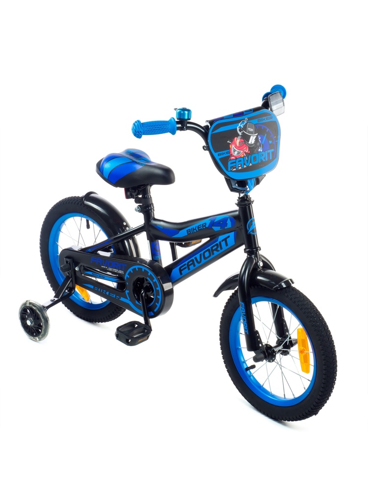 Детский велосипед Favorit Biker 14 BIK-14BL синий