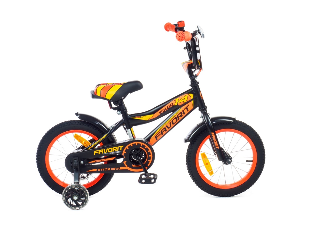 Детский велосипед Favorit Biker 14 BIK-14OR оранжевый